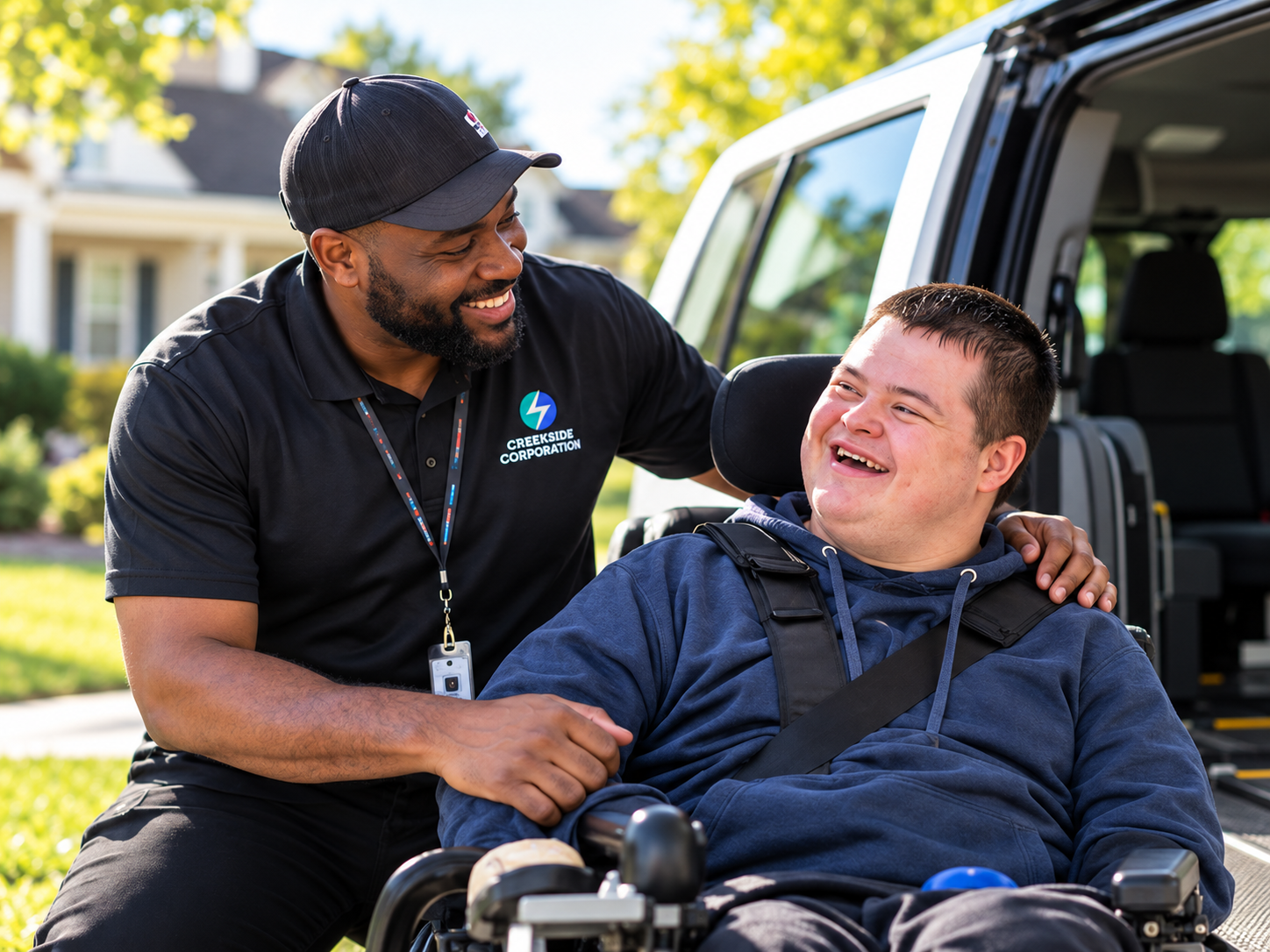 Creekside Direct Support Professional supporting an individual